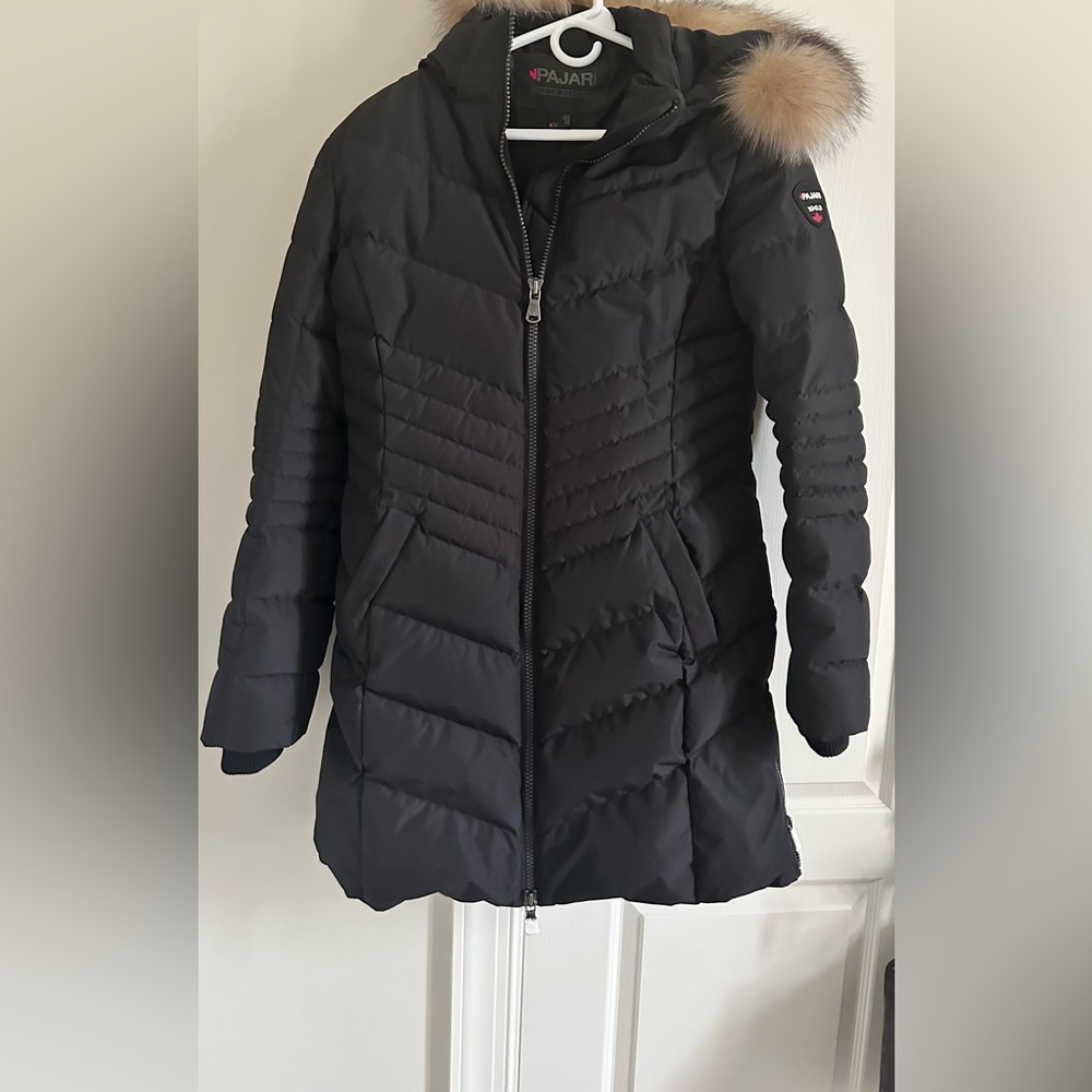 PAJAR Canadian Fox Fur-Trim Down Jacket  XL New without tags